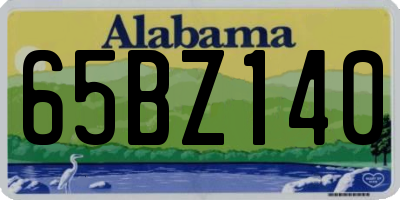 AL license plate 65BZ140