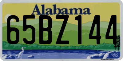 AL license plate 65BZ144
