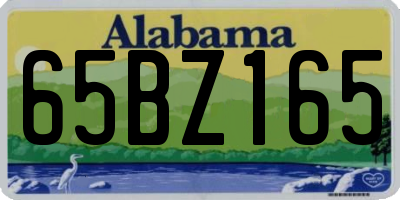 AL license plate 65BZ165