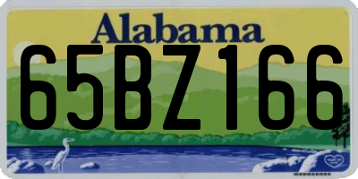 AL license plate 65BZ166