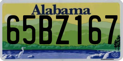 AL license plate 65BZ167