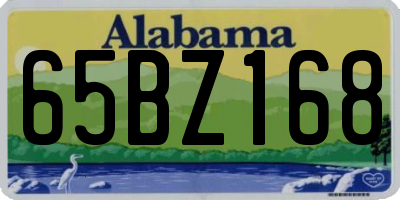 AL license plate 65BZ168