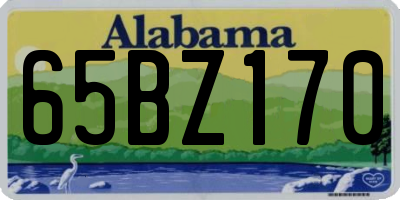 AL license plate 65BZ170