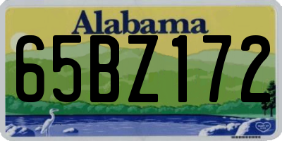 AL license plate 65BZ172
