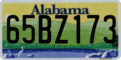 AL license plate 65BZ173