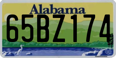 AL license plate 65BZ174