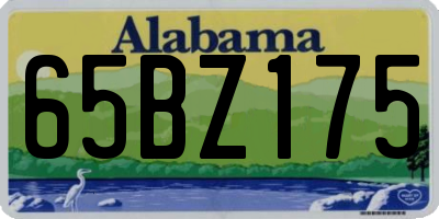 AL license plate 65BZ175