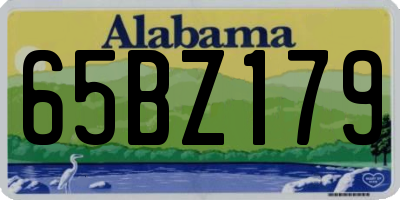 AL license plate 65BZ179