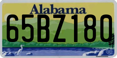 AL license plate 65BZ180