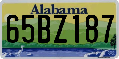 AL license plate 65BZ187