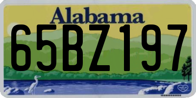 AL license plate 65BZ197