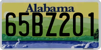 AL license plate 65BZ201