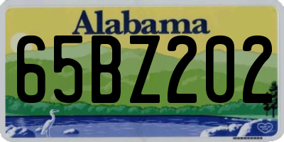AL license plate 65BZ202