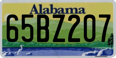 AL license plate 65BZ207