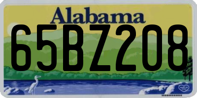 AL license plate 65BZ208