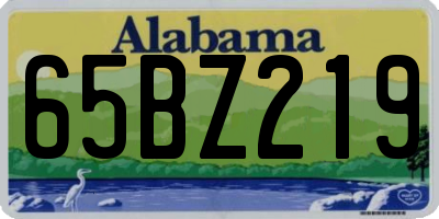 AL license plate 65BZ219