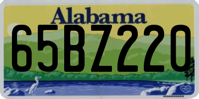 AL license plate 65BZ220
