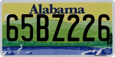AL license plate 65BZ226