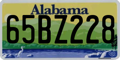 AL license plate 65BZ228