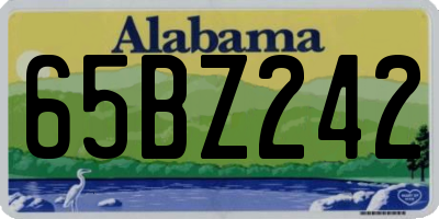 AL license plate 65BZ242