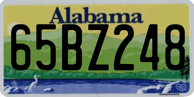 AL license plate 65BZ248