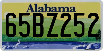 AL license plate 65BZ252