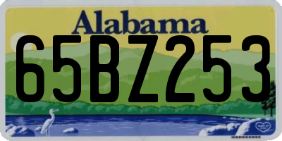 AL license plate 65BZ253