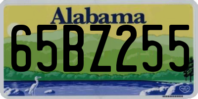 AL license plate 65BZ255