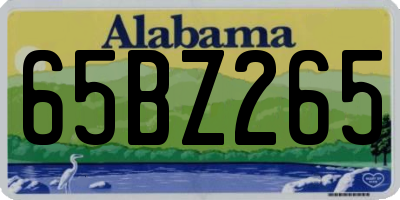 AL license plate 65BZ265