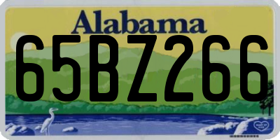 AL license plate 65BZ266