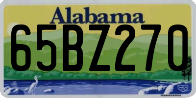 AL license plate 65BZ270