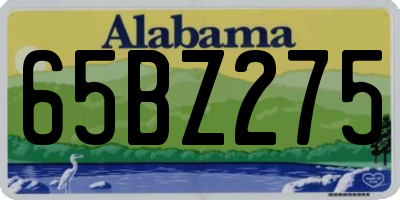 AL license plate 65BZ275