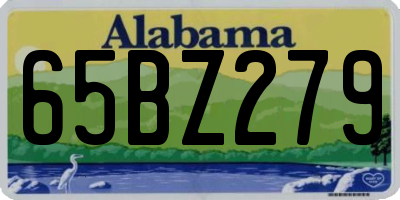 AL license plate 65BZ279