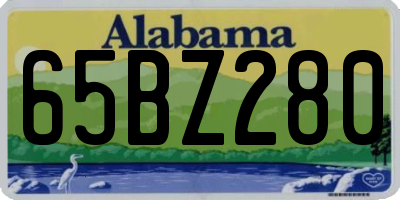 AL license plate 65BZ280