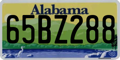 AL license plate 65BZ288