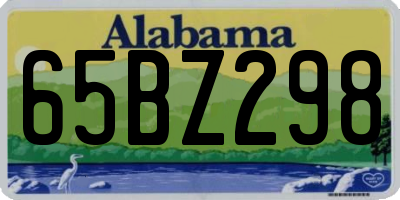 AL license plate 65BZ298