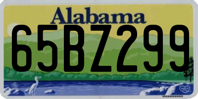 AL license plate 65BZ299