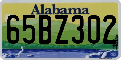 AL license plate 65BZ302
