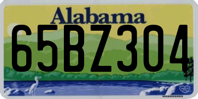 AL license plate 65BZ304