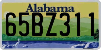 AL license plate 65BZ311