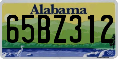 AL license plate 65BZ312
