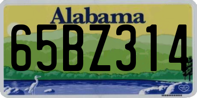 AL license plate 65BZ314