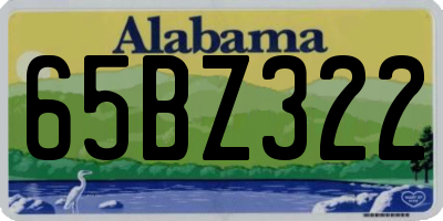 AL license plate 65BZ322