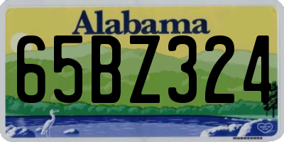 AL license plate 65BZ324
