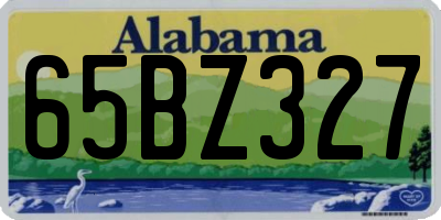 AL license plate 65BZ327