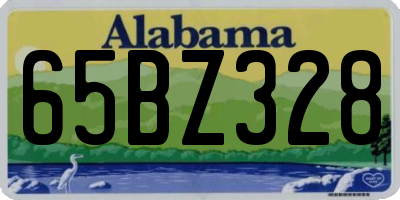 AL license plate 65BZ328