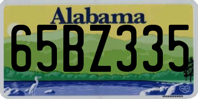 AL license plate 65BZ335