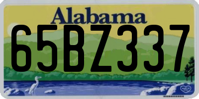 AL license plate 65BZ337