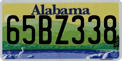 AL license plate 65BZ338