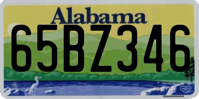 AL license plate 65BZ346